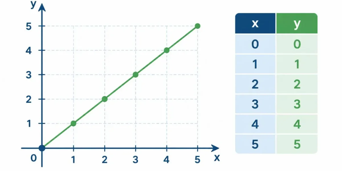Proportionale Zuordnung erklärt Formel, Graph und Wertetabelle