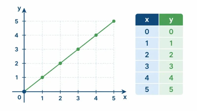 Proportionale Zuordnung erklärt Formel, Graph und Wertetabelle