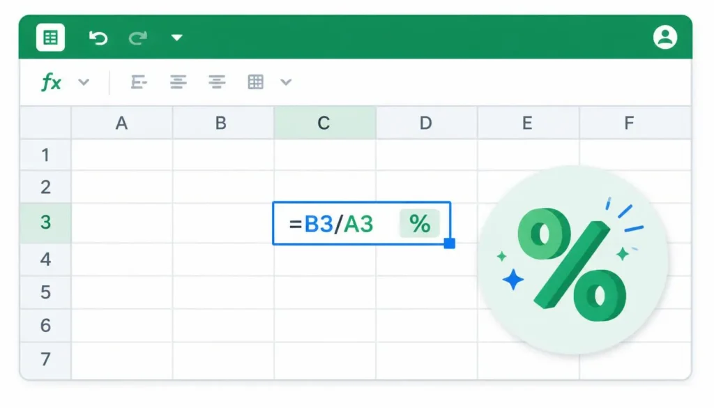 Prozentrechnung-Formeln in Excel und Google Sheets anwenden