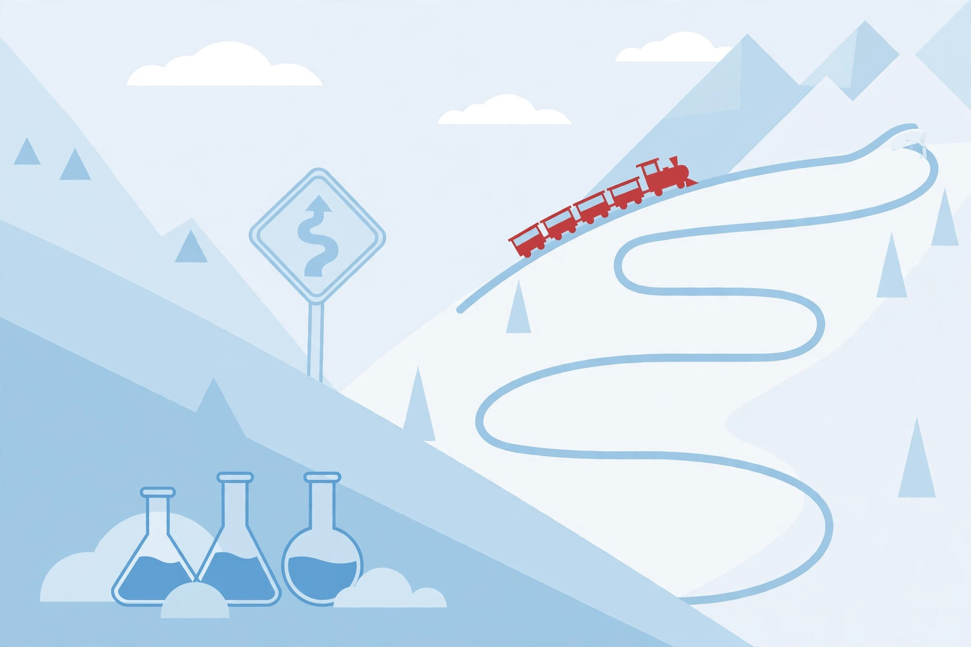 Detailillustration zu Promille-Beispielen: Bergbahn, Labor und Straße