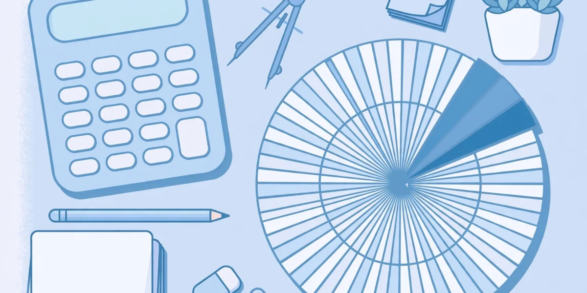 Promille berechnen: Formel mit Taschenrechner und Tortendiagramm als Illustration